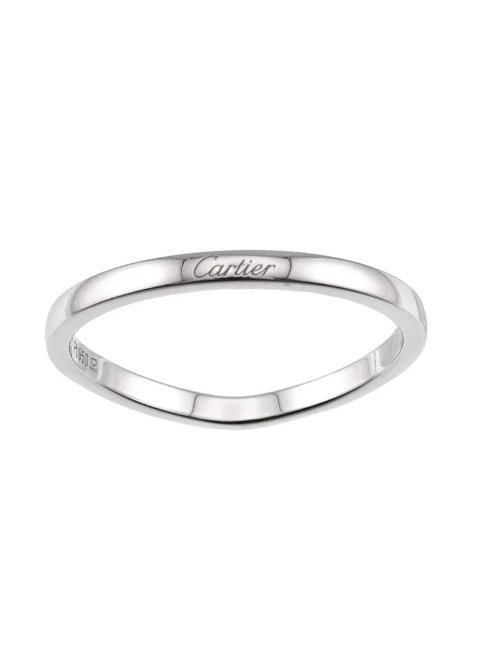 Cartier Ballerina Curve 60 Ring Pt Platinum Ballerine